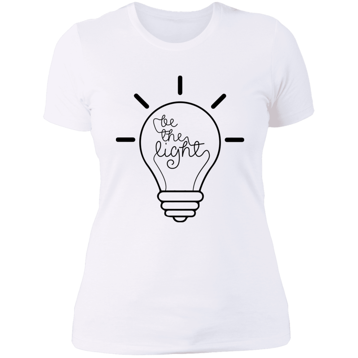 Be the light Ladies' Boyfriend T-Shirt
