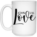 Love 15 oz. White Mug