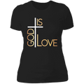 God is love Ladies' Boyfriend T-Shirt