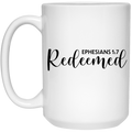Redeemed 15 oz. White Mug