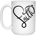 Faith 15 oz. White Mug