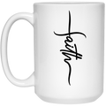 Faith 15 oz. White Mug