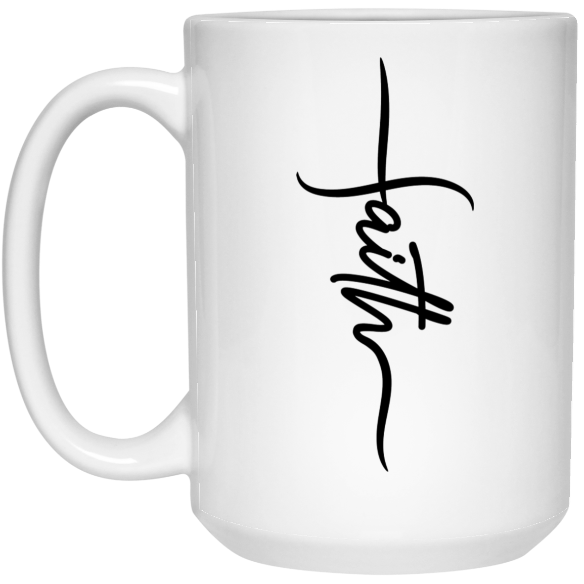 Faith 15 oz. White Mug