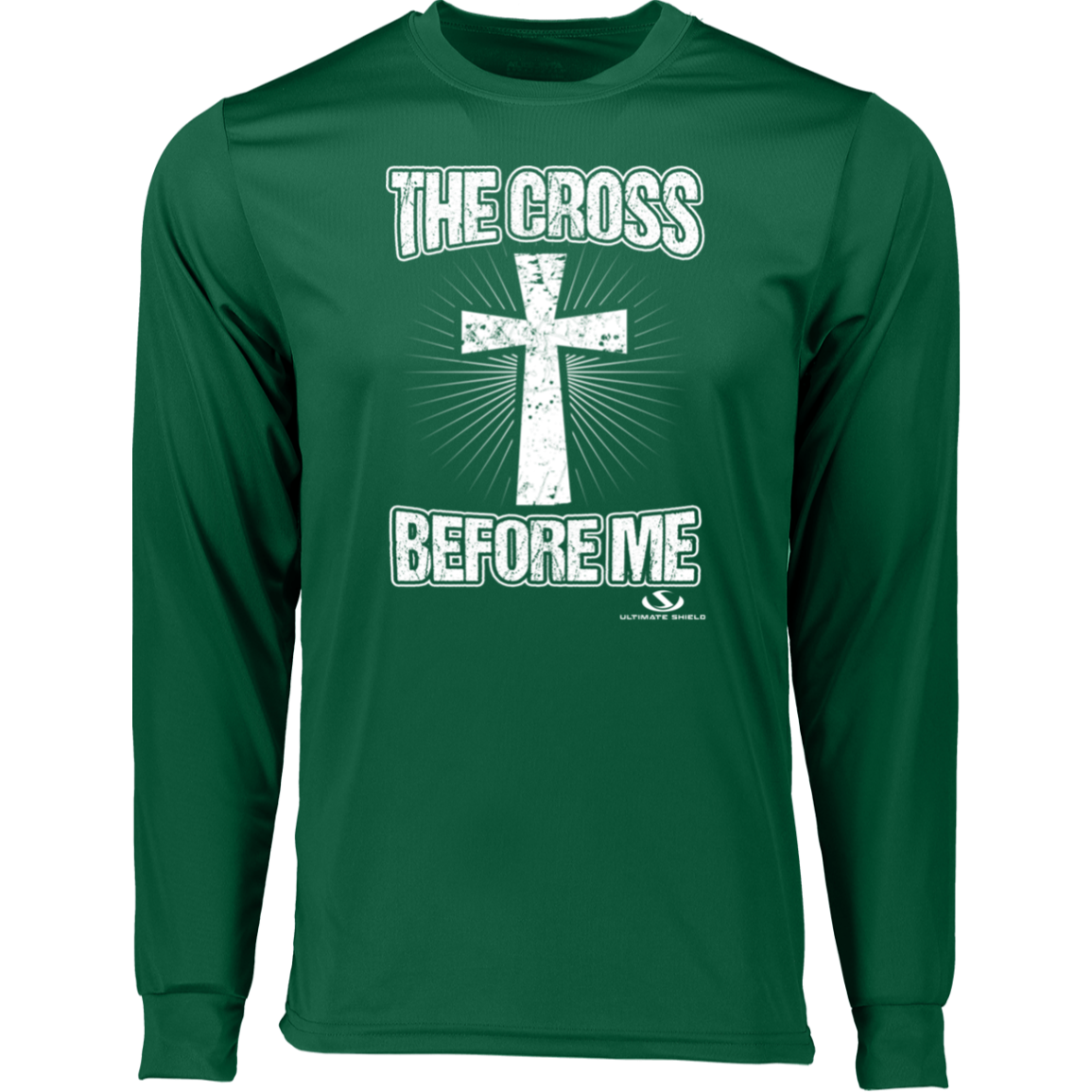THE CROSS BEFORE ME  Long Sleeve Moisture-Wicking Tee
