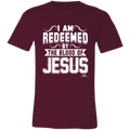 I AM REDEEMED BY THE BLOOD OF JESUS  Unisex Jersey Short-Sleeve T-Shirt