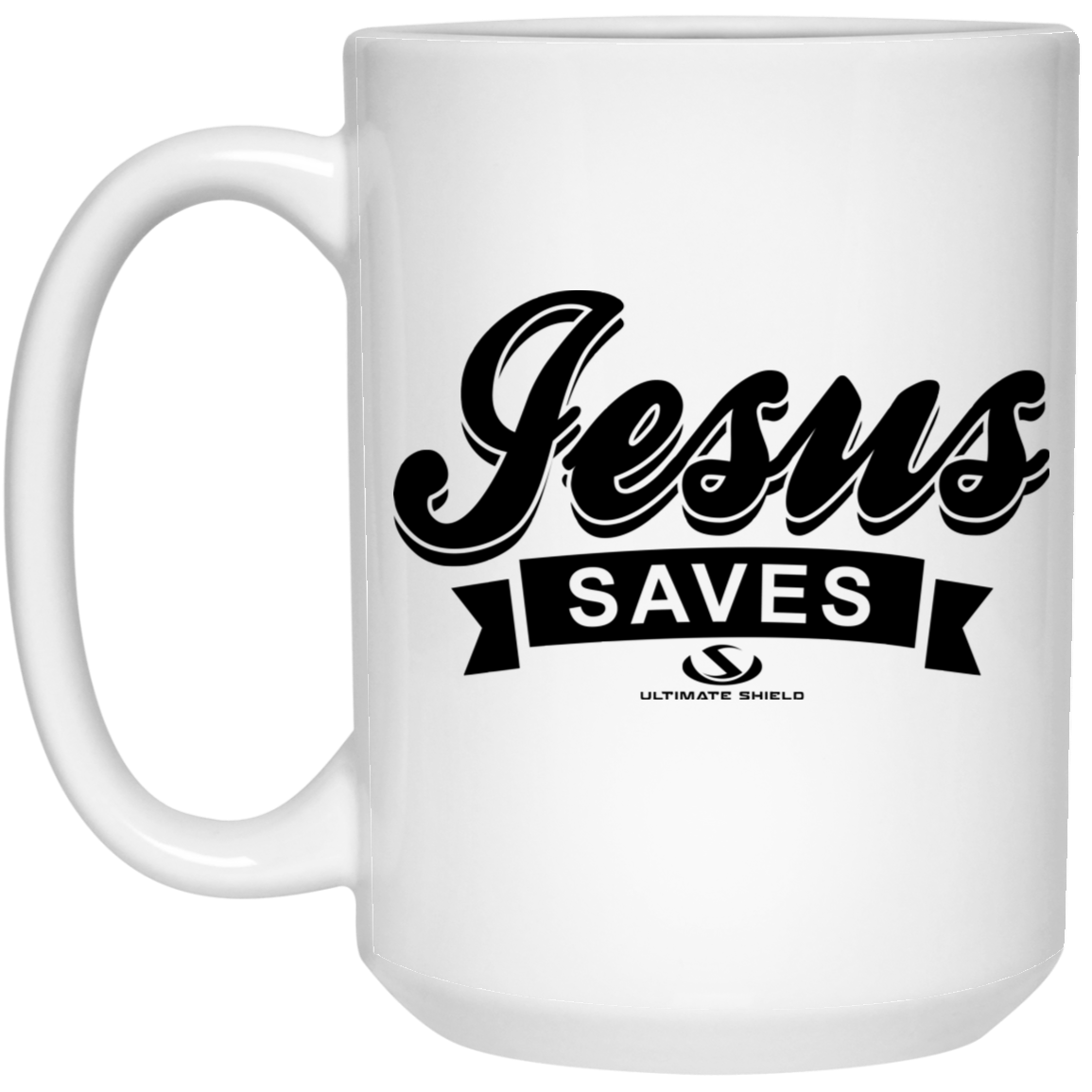 Jesus SAVES 15 oz. White Mug
