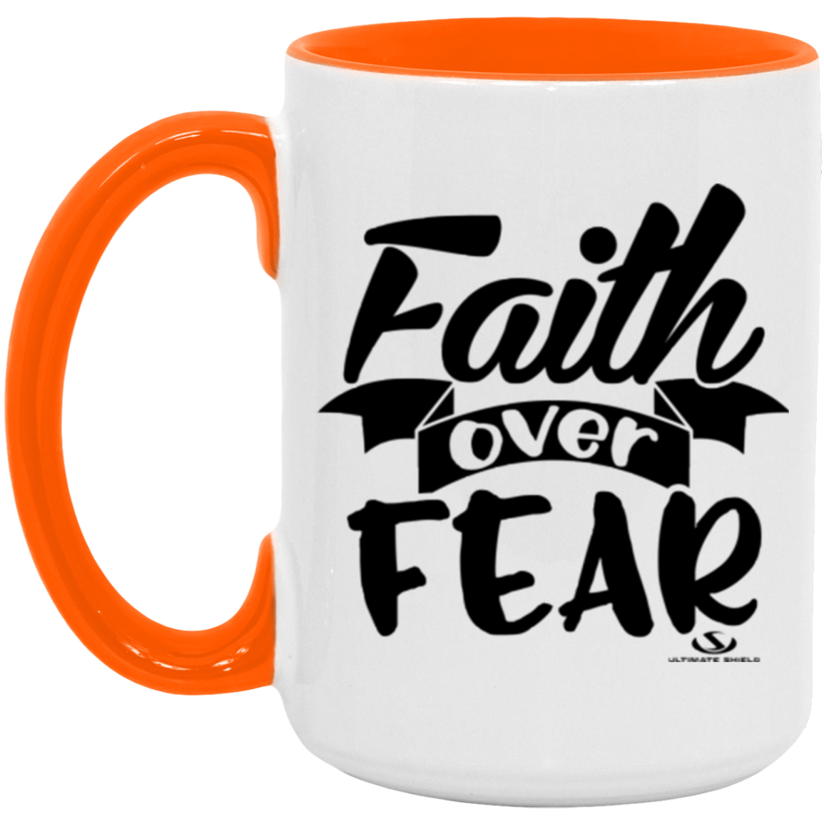 FAITH OVER FEAR 15oz. Accent Mug
