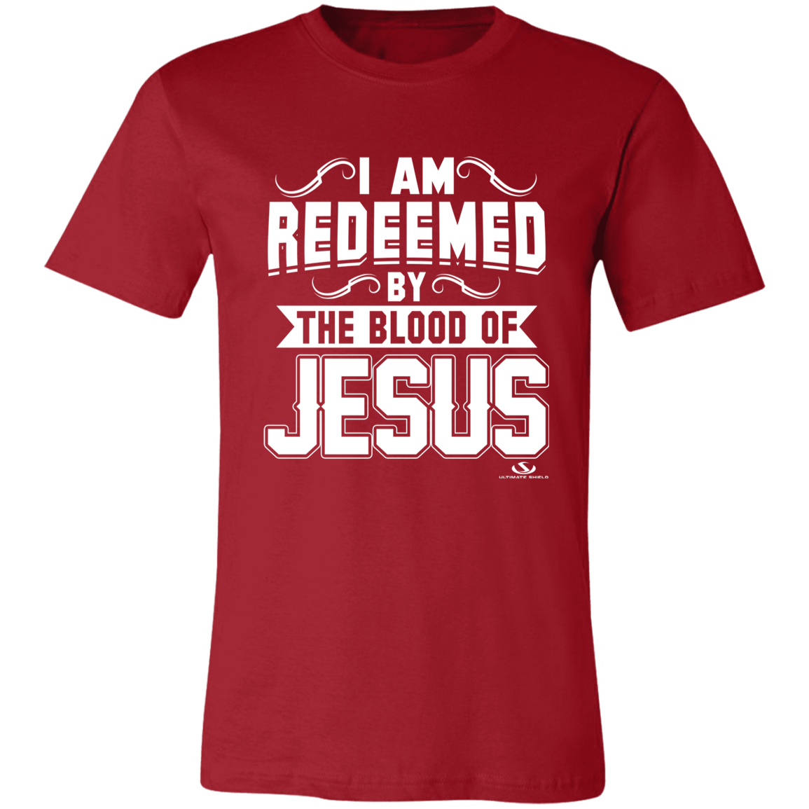 I AM REDEEMED BY THE BLOOD OF JESUS  Unisex Jersey Short-Sleeve T-Shirt