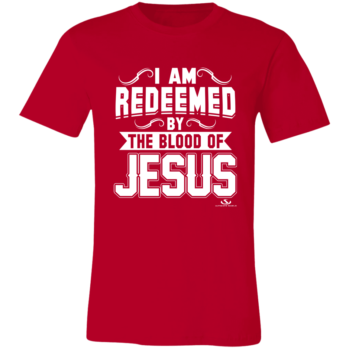 I AM REDEEMED BY THE BLOOD OF JESUS  Unisex Jersey Short-Sleeve T-Shirt