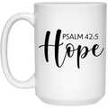 Hope 15 oz. White Mug