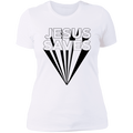 Jesus saves Ladies' Boyfriend T-Shirt