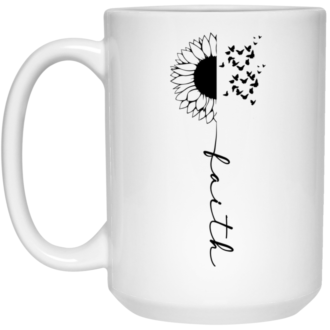 Faith 15 oz. White Mug