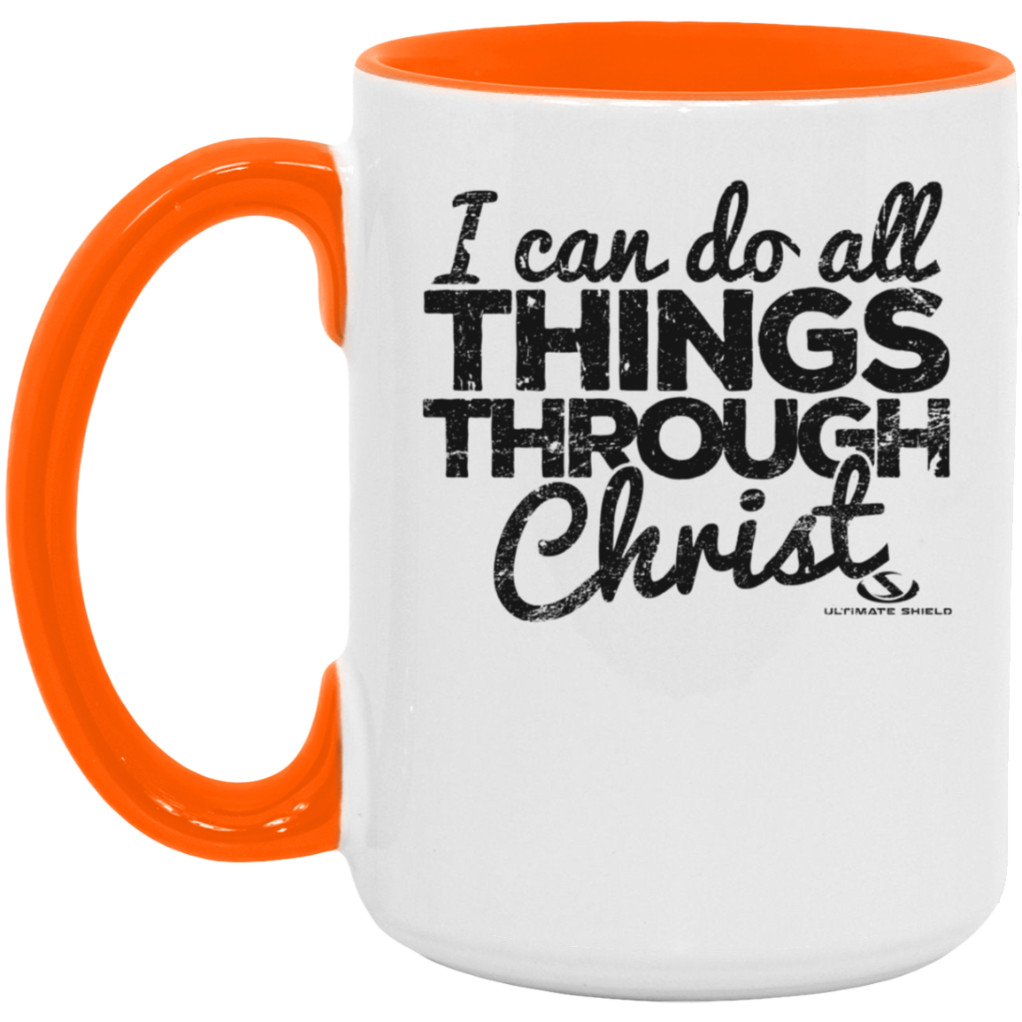 I CAN DO ALL THINGS THROUGH CHRIST 15oz. Accent Mug