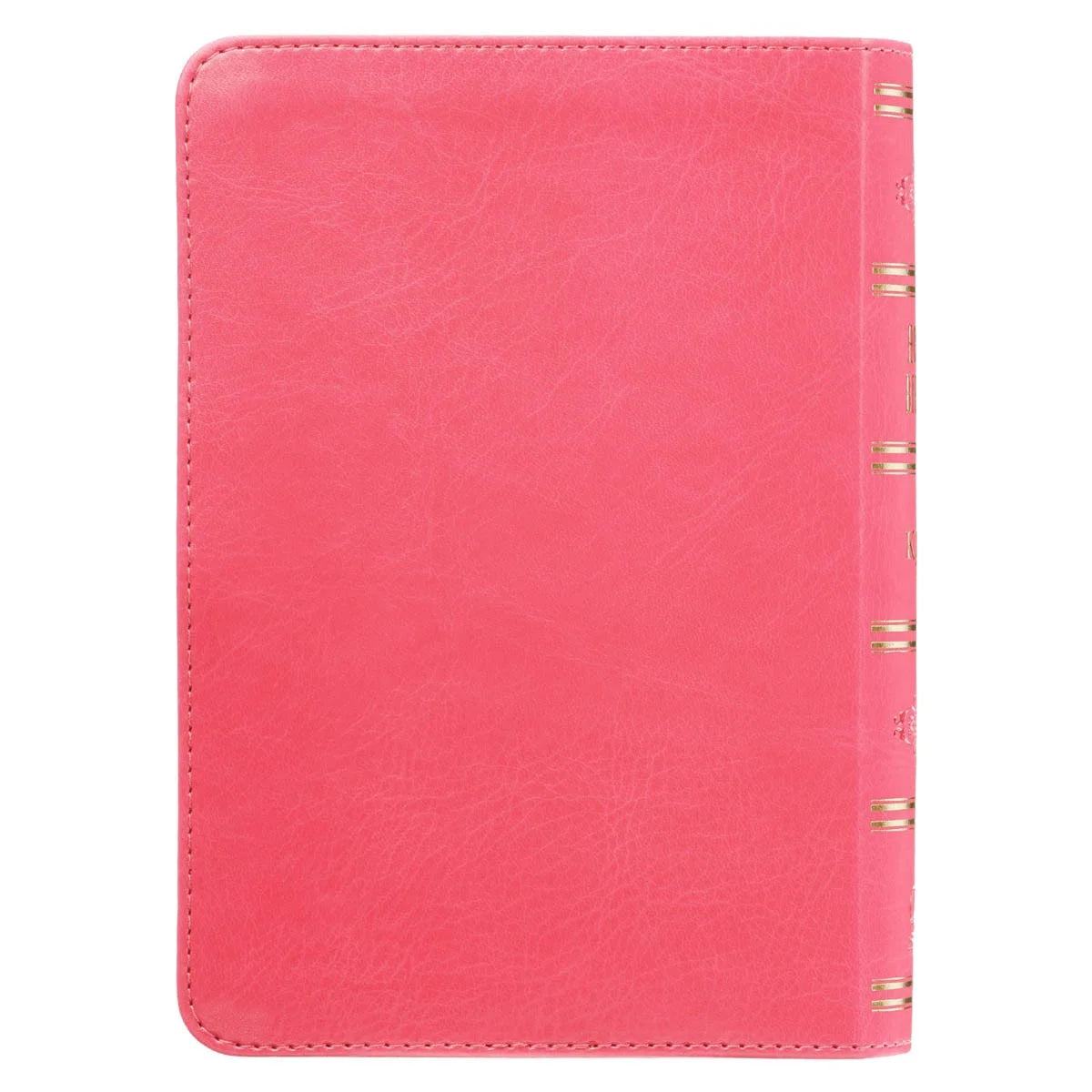 KJV Compact Large Print Lux-Leather Pink (Large Print) (Hardcover)