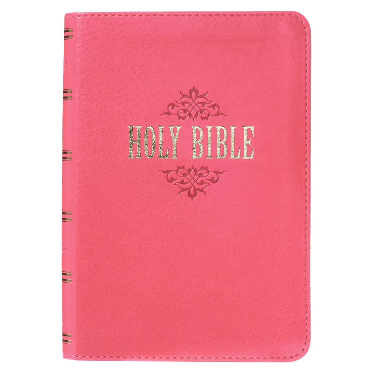 KJV Compact Large Print Lux-Leather Pink (Large Print) (Hardcover)