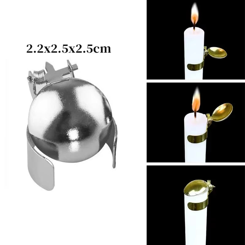 Candle Extinguishing Tool Black Metal Candle Extinguisher Candle Wick Trimming Scissors/Hook/Candle Tray/Candle Nursing Tool