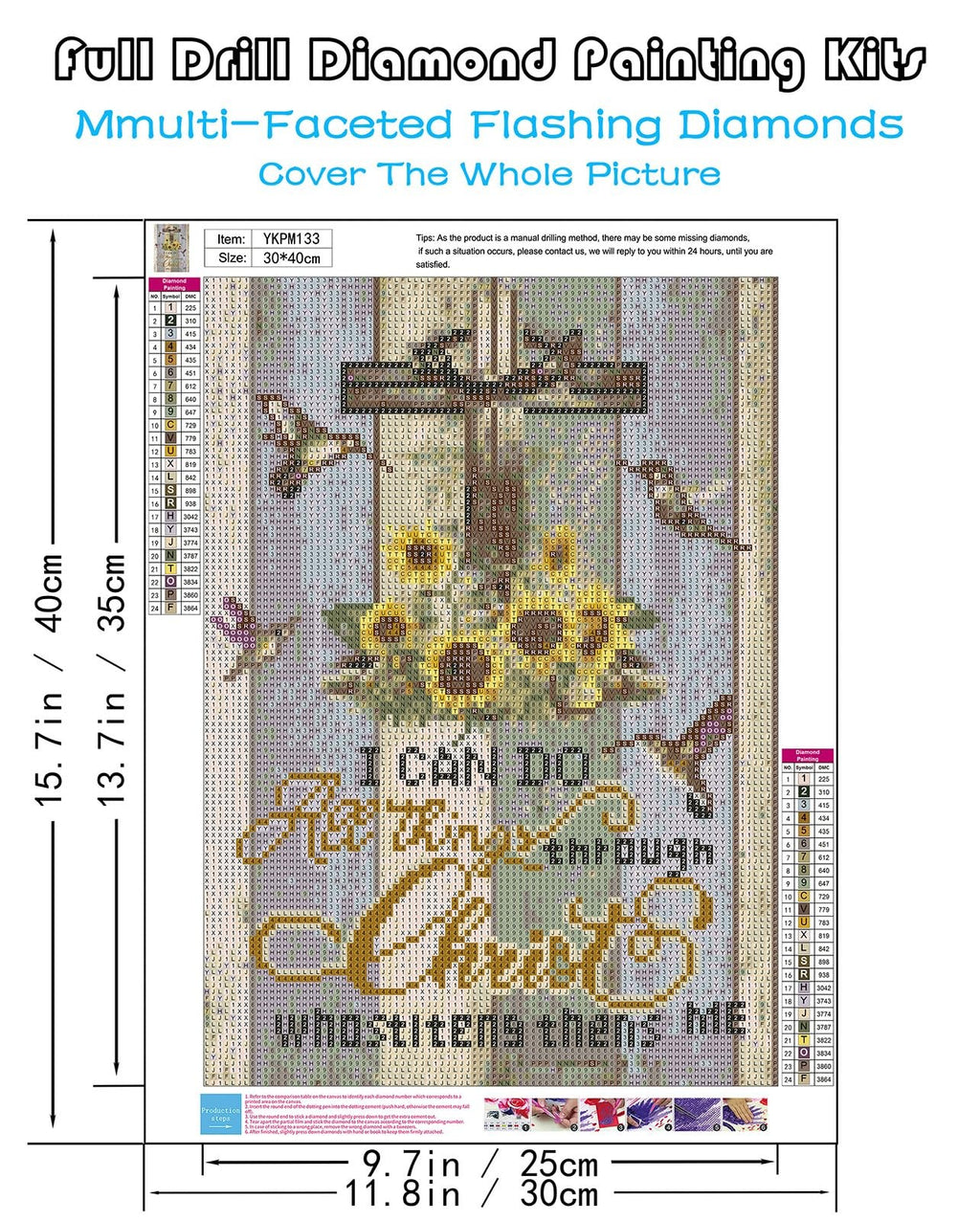 5D Jesus Diamond Painting Kit for Adults, DIY Religious Art 12 X 16 Inch