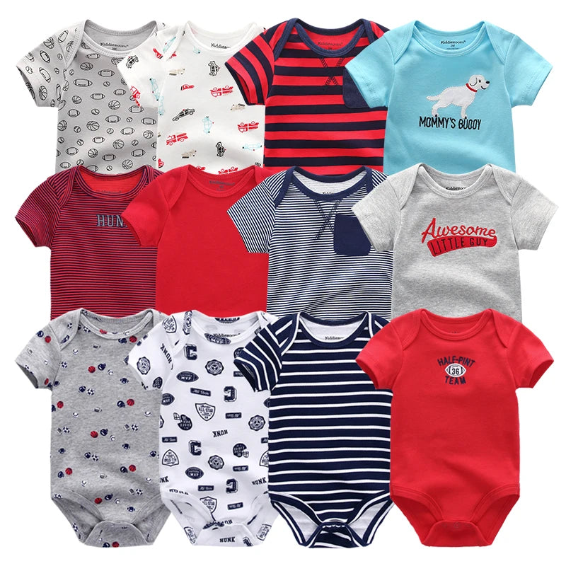 6Pcs/Set Unisex Newborn Baby Boy Clothes Unicorn Cotton Baby Girl Clothes Cartoon Girls Baby Clothing Jumpsuits Bodysuits