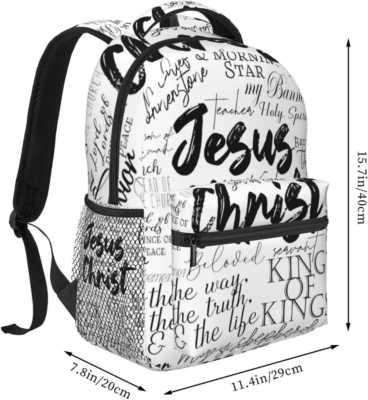 Christian Backpacks Jesus Cross Laptop Bookbag 
