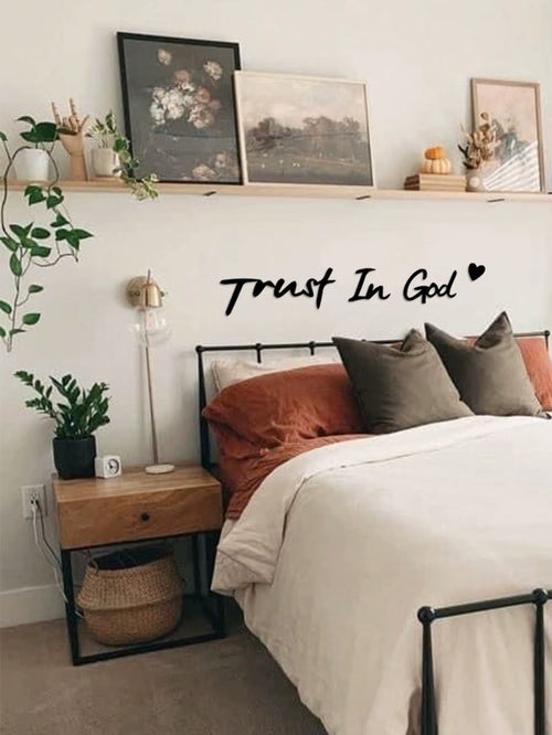 3Pc "Trust in God" Metal Wall Art 
