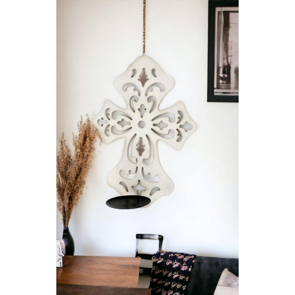 White Wood Candle Tray Single-Pack